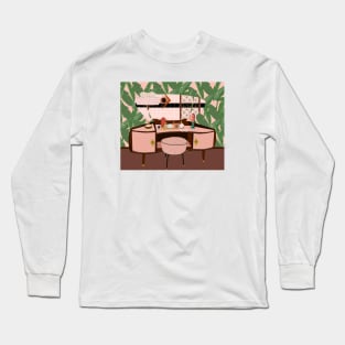 Mid Century Modern Vanity Table Long Sleeve T-Shirt